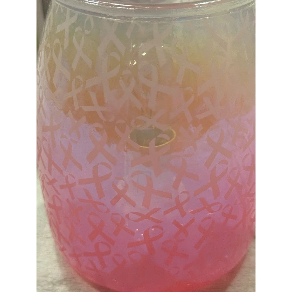 Scentsy Hope Strength & Love Pink Ribbon Wax Warmer Base Breast Cancer Awareness